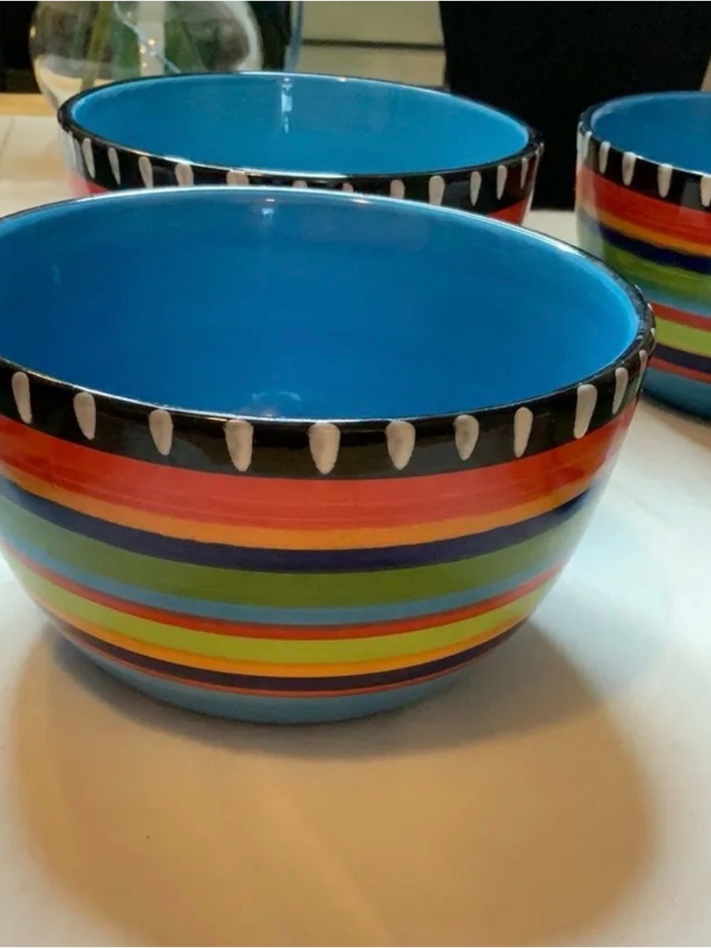 SET OF 6 GIBSON ELITE PUEBLO SPRINGS STONEWARE BOWLS
